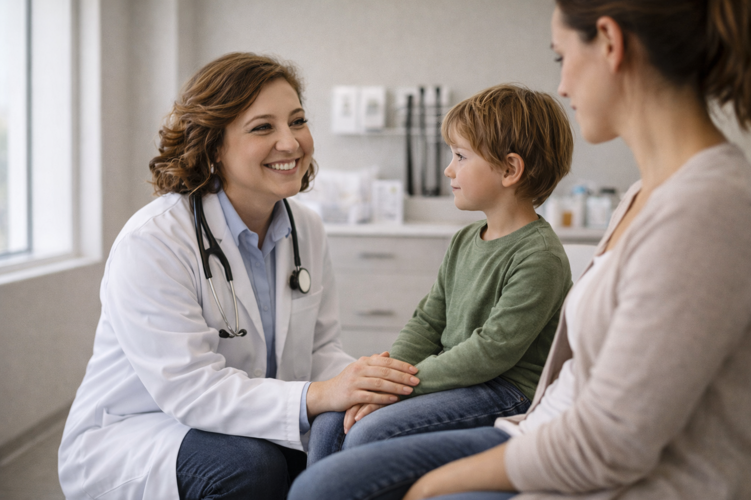 Dr. Lisa Clay, MD providing strep throat evaluation at Monarch Medicine in Carmel, Indiana