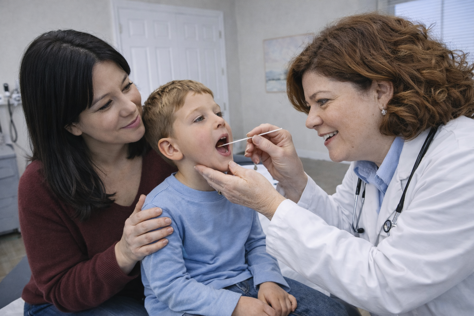 Strep throat testing and treatment at Monarch Medicine Urgent Care in Carmel, Indiana